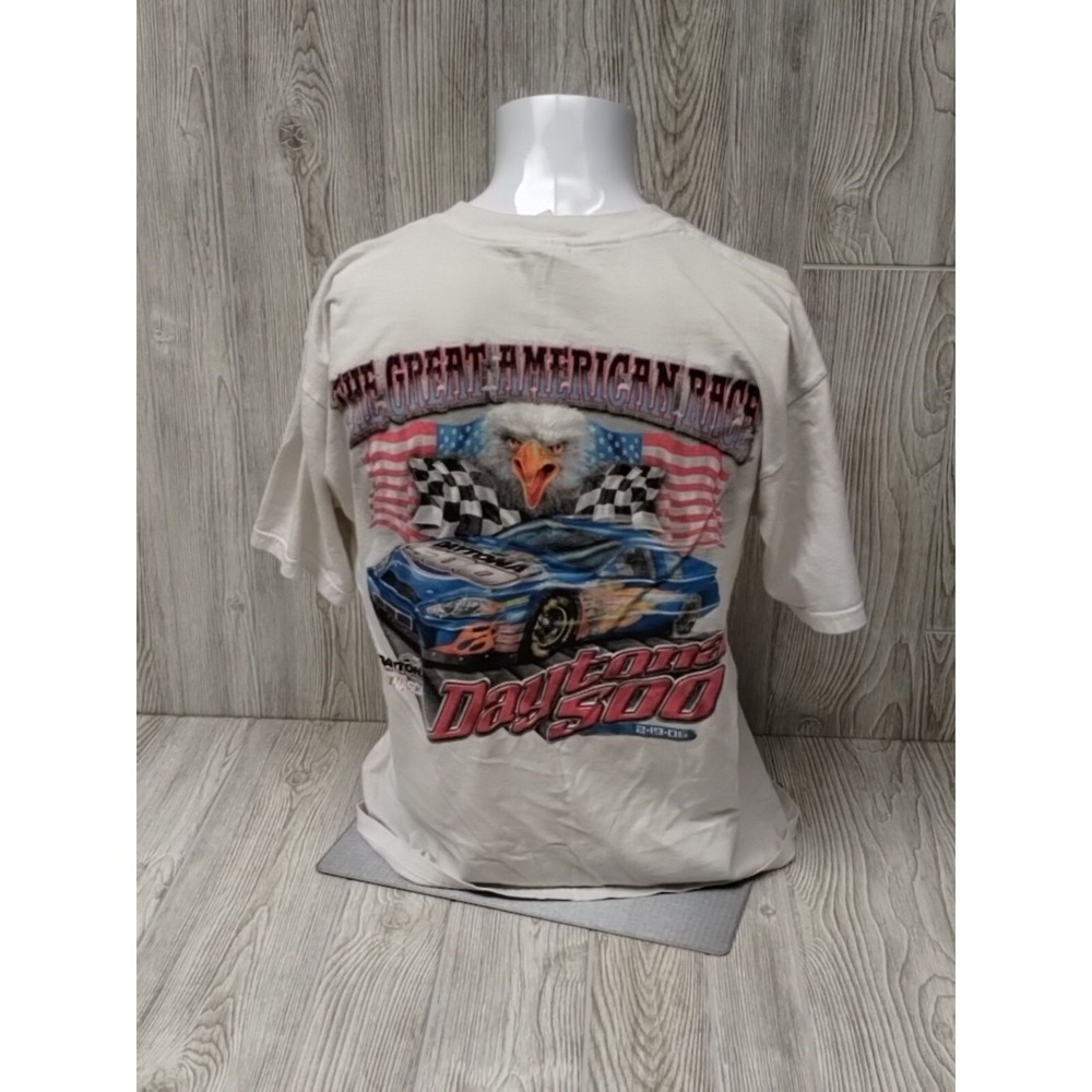 Gildan 2006 48th Annual Daytona 500 Graphic T-Shirt Large White Short Sleeve
